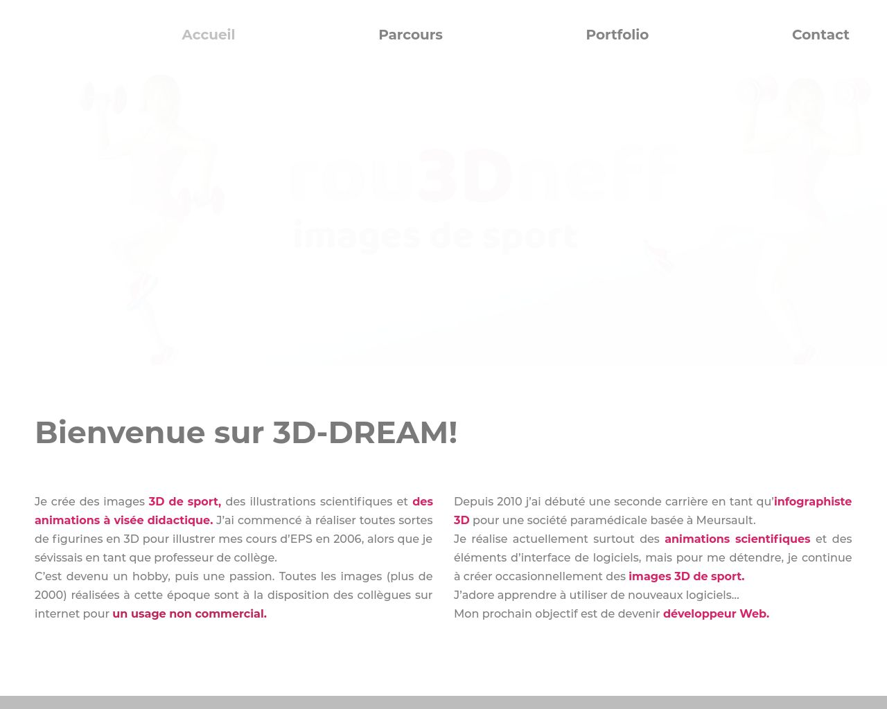 Site de l'image 3d-dream.fr en 1280x1024