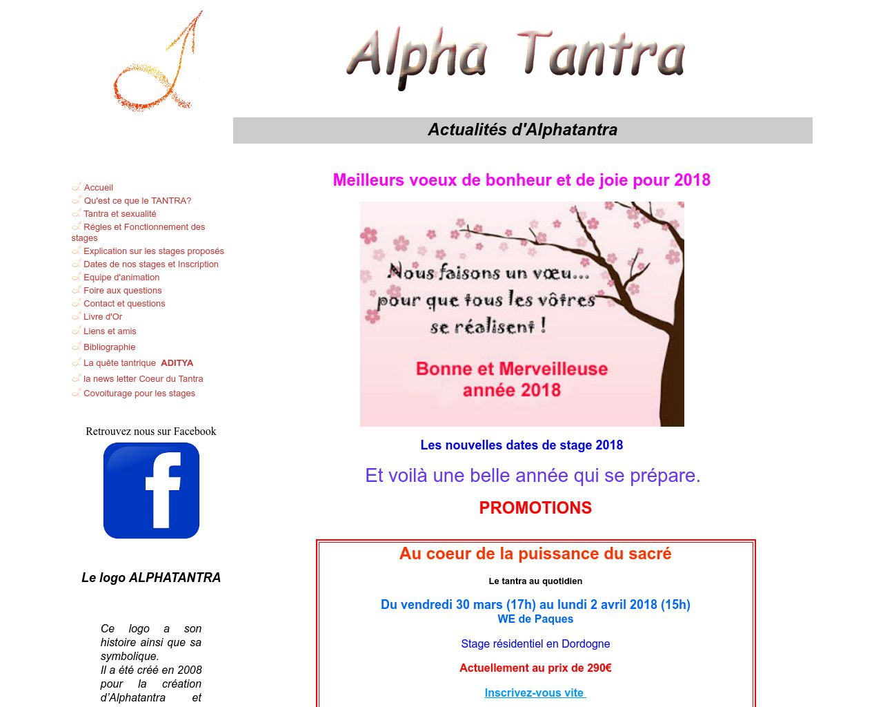 Site de l'image alphatantra.fr en 1280x1024