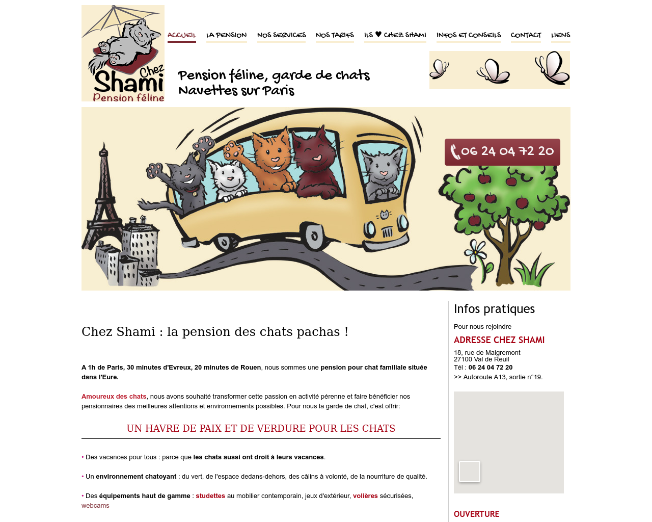 Site de l'image chez-shami.fr en 1280x1024