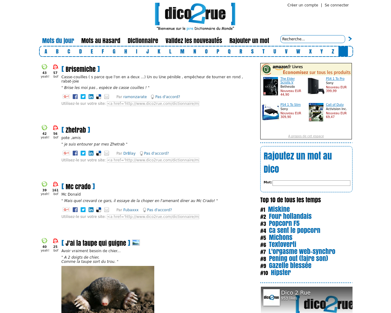 Site de l'image dico2rue.fr en 1280x1024