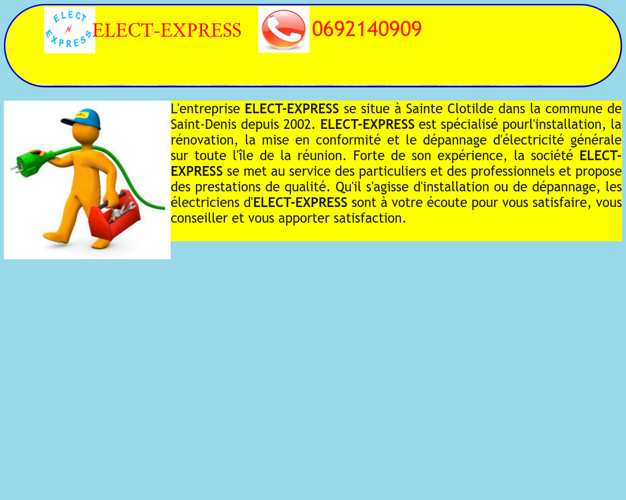Site de l'image elect-express.fr en 1280x1024