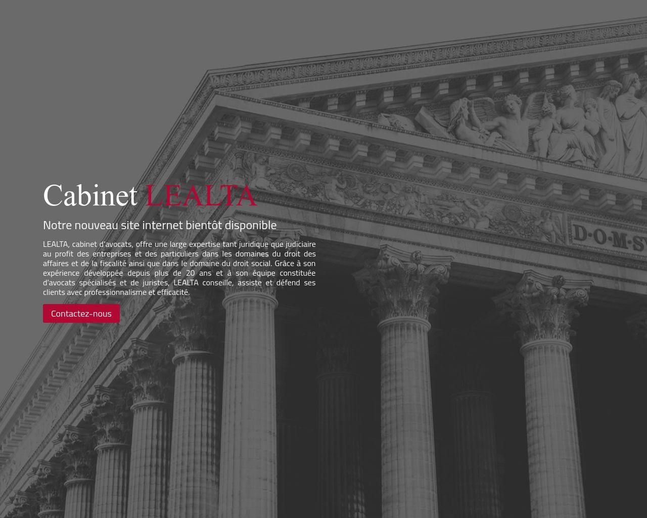 Site de l'image lealta-avocats.fr en 1280x1024
