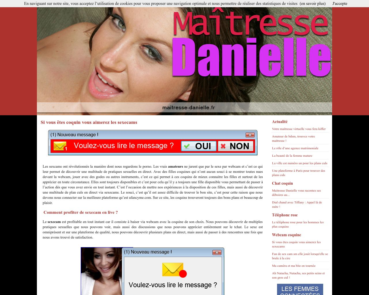 Site de l'image maitresse-danielle.fr en 1280x1024