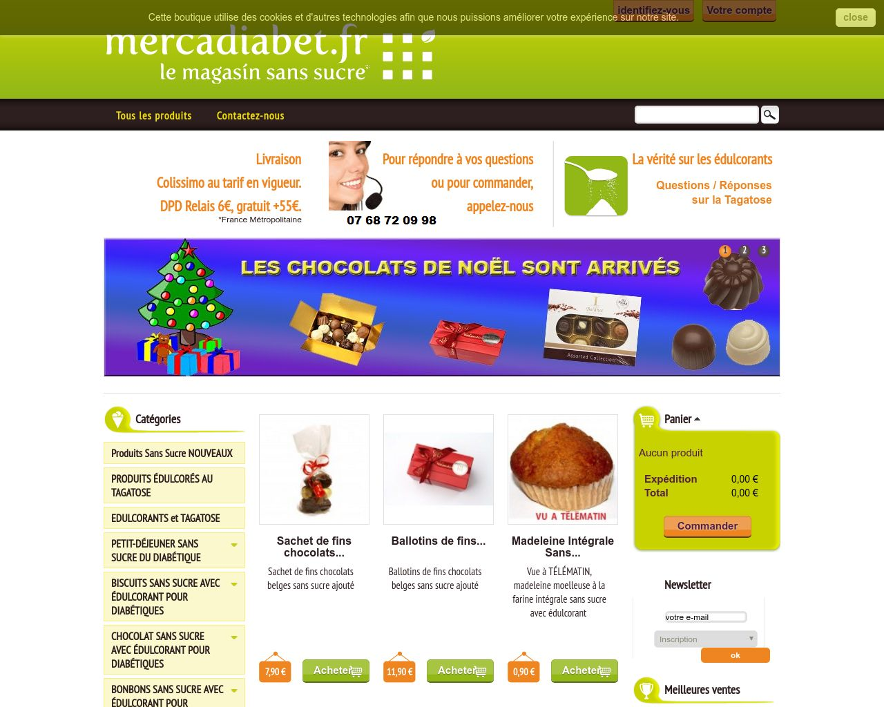 Site de l'image mercadiabet.fr en 1280x1024