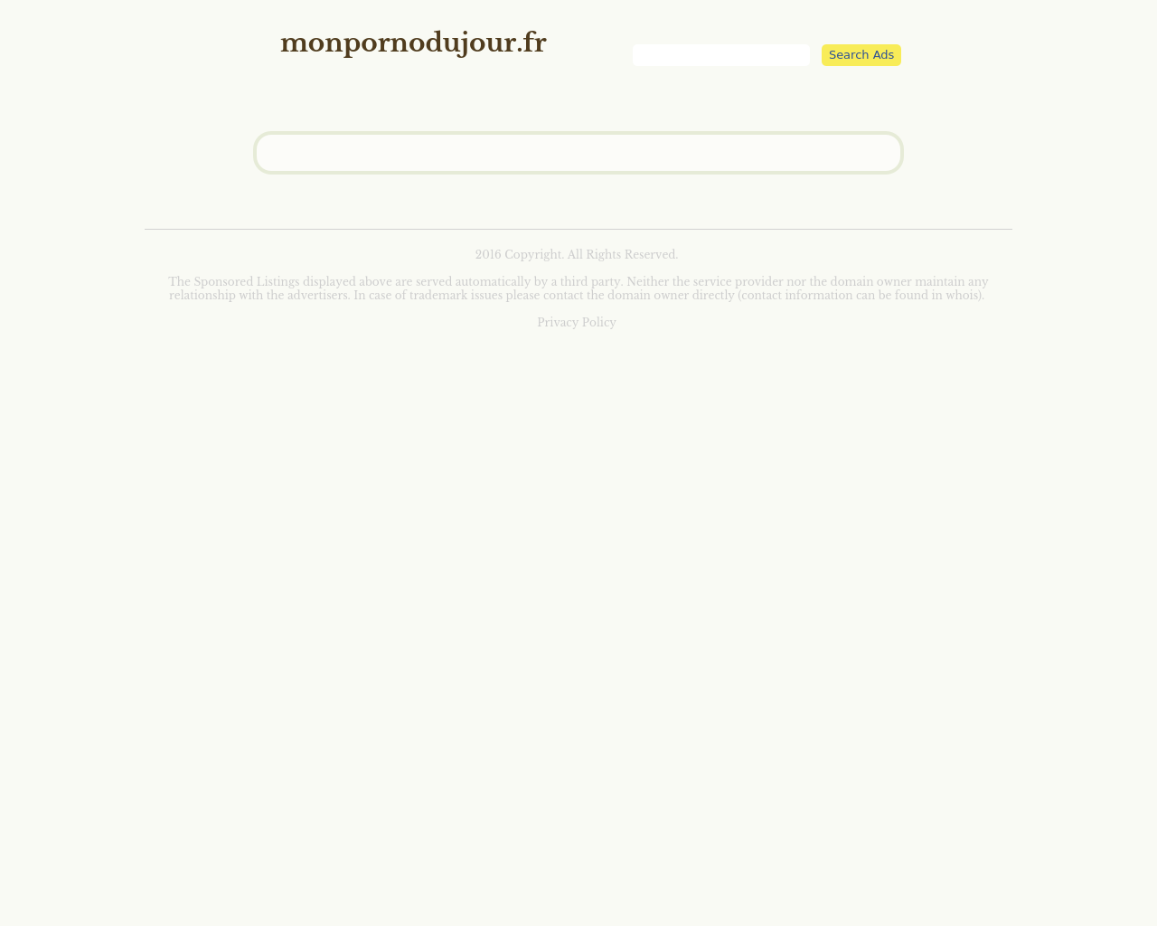 Site de l'image monpornodujour.fr en 1280x1024