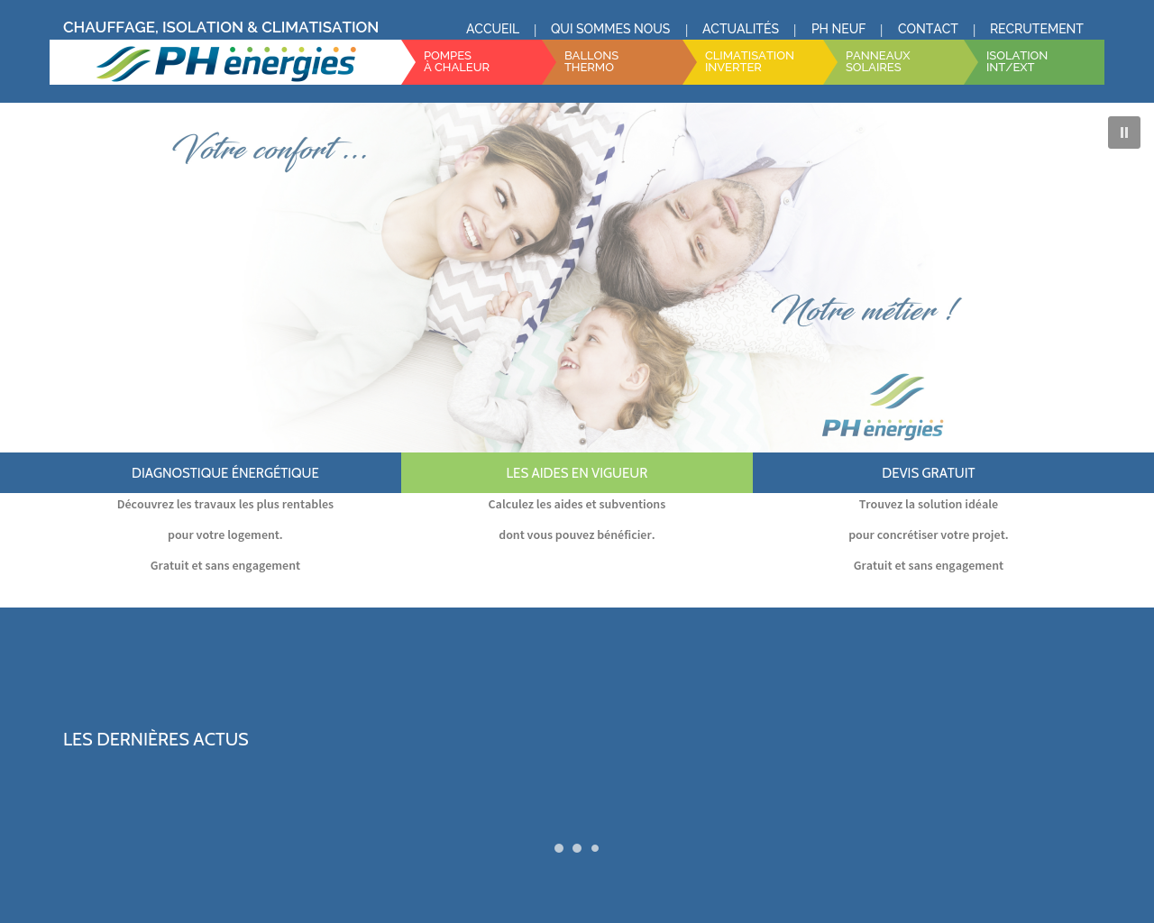 Site de l'image ph-energies.fr en 1280x1024