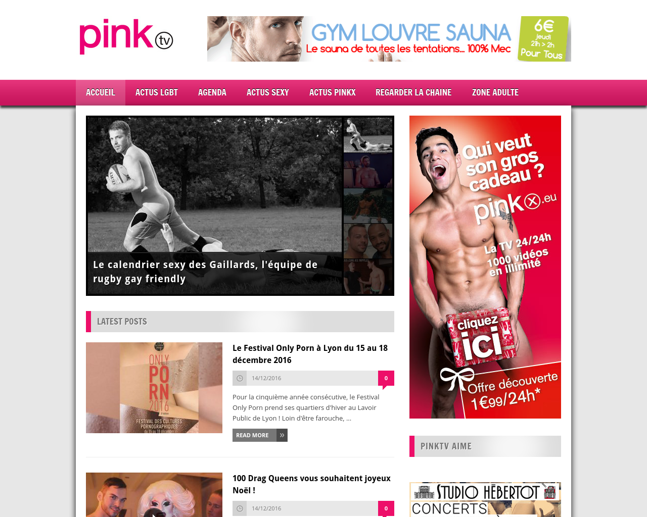 Site de l'image pink-tv.fr en 1280x1024