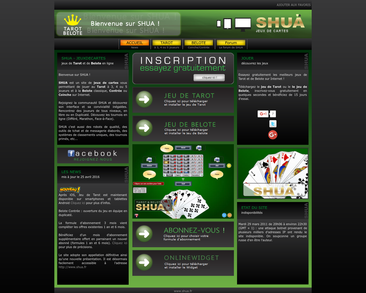 Site de l'image shua.fr en 1280x1024