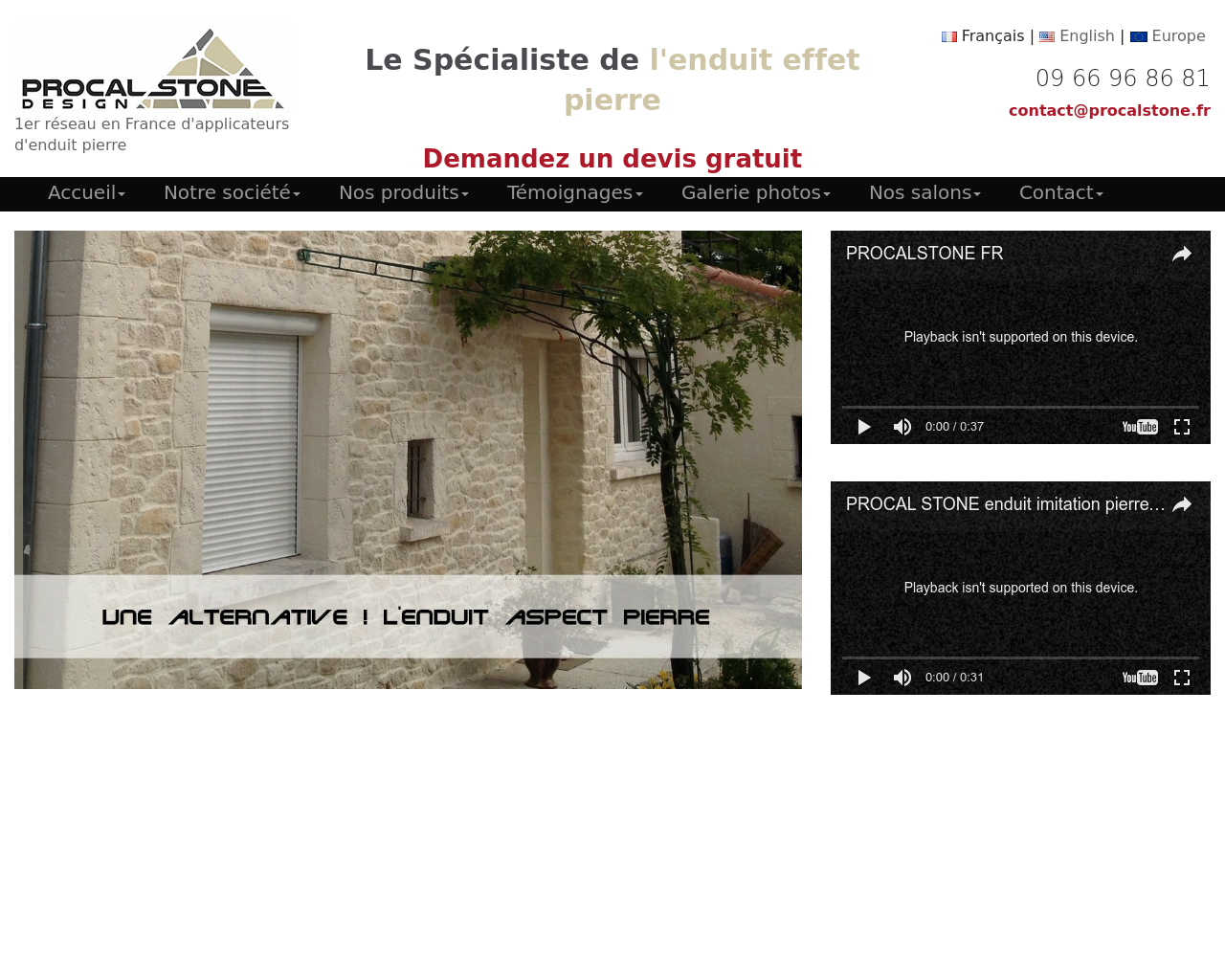 Site de l'image stonecoat.fr en 1280x1024